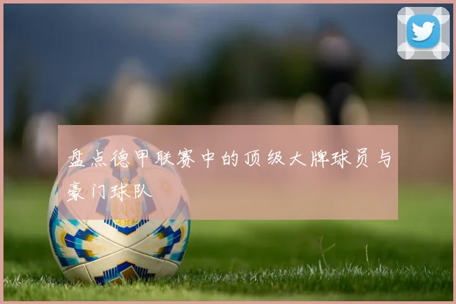 盘点德甲联赛中的顶级大牌球员与豪门球队